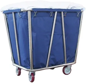 Laundry Sorter Cart with Wheels Commercial Medical Cart Commercial Heavy-Duty Rolling Laundry Sorter Cart On Wheels, Wheeled Hotel Trolley Bin with Removable Bag (Color : Blue)