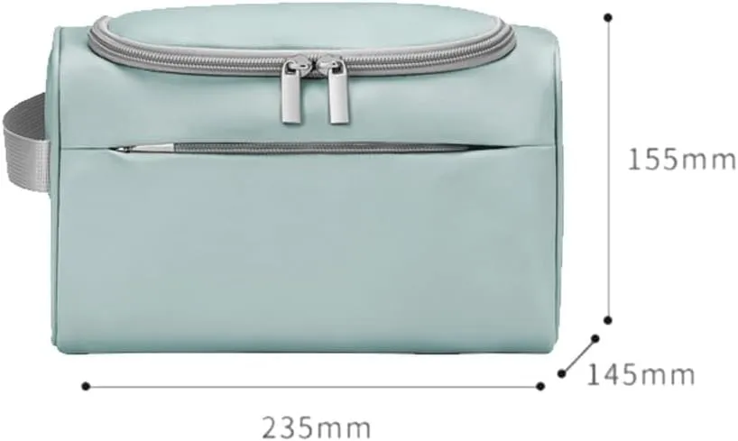 Lazy person storage bag, portable travel makeup bag, large capacity solid color portable wash bag