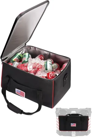 Leakproof Motorcycle Tail Bag Cooler Bag,Insert Cooler Compatible with 65L&85L Motorcycle Top Case,Portable Waterproof Beverage Cooler Bag for Long Rides