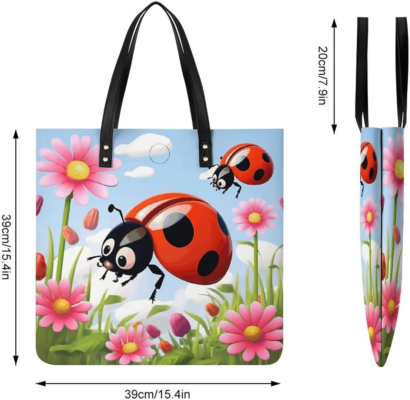 Leather Handbag for Women Tote Bag with Magnetic Buckle Violin Sheet Music Crossbody Bag Shoulder Bag