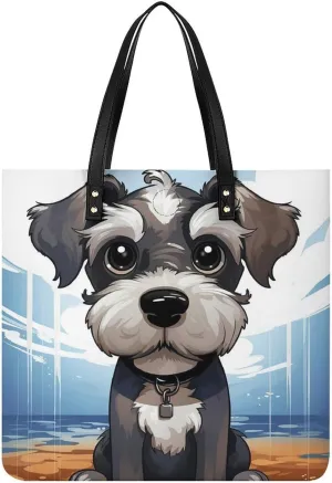 Leather Handbag for Women Tote Bag with Magnetic Buckle Wildlife Spider Crossbody Bag Shoulder Bags
