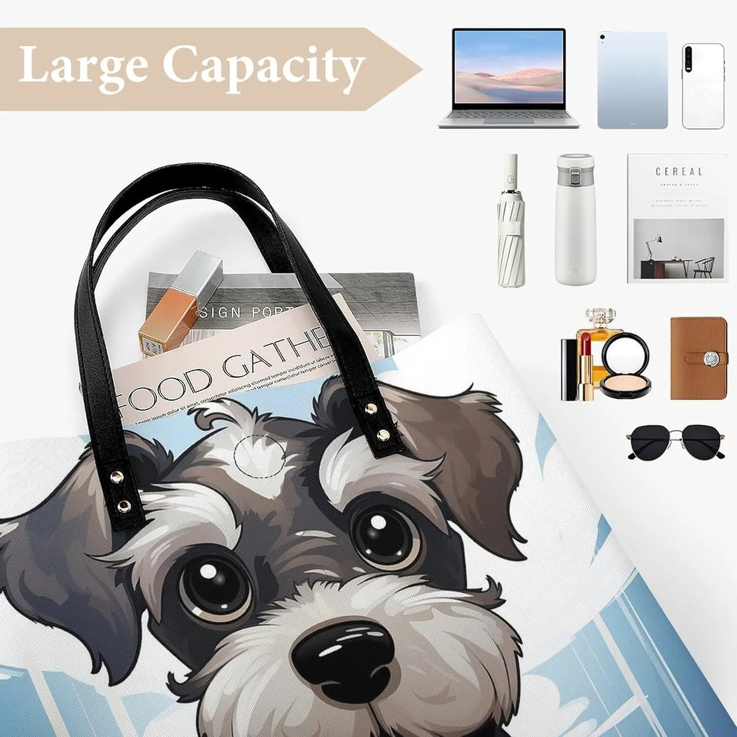 Leather Handbag for Women Tote Bag with Magnetic Buckle Wildlife Spider Crossbody Bag Shoulder Bags
