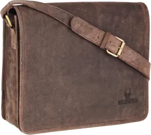 Leather Men's Laptop Messenger Bag