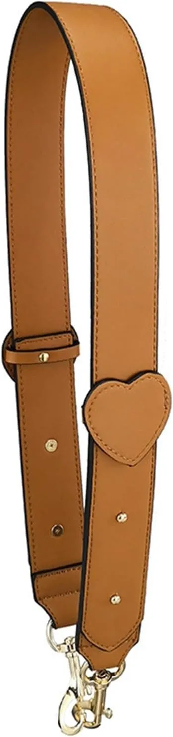 Leather Purse Crossbody Strap Heart Solid Color Replacement Strap Crossbody Bags Shoulder Bags Accessories Long 97cm