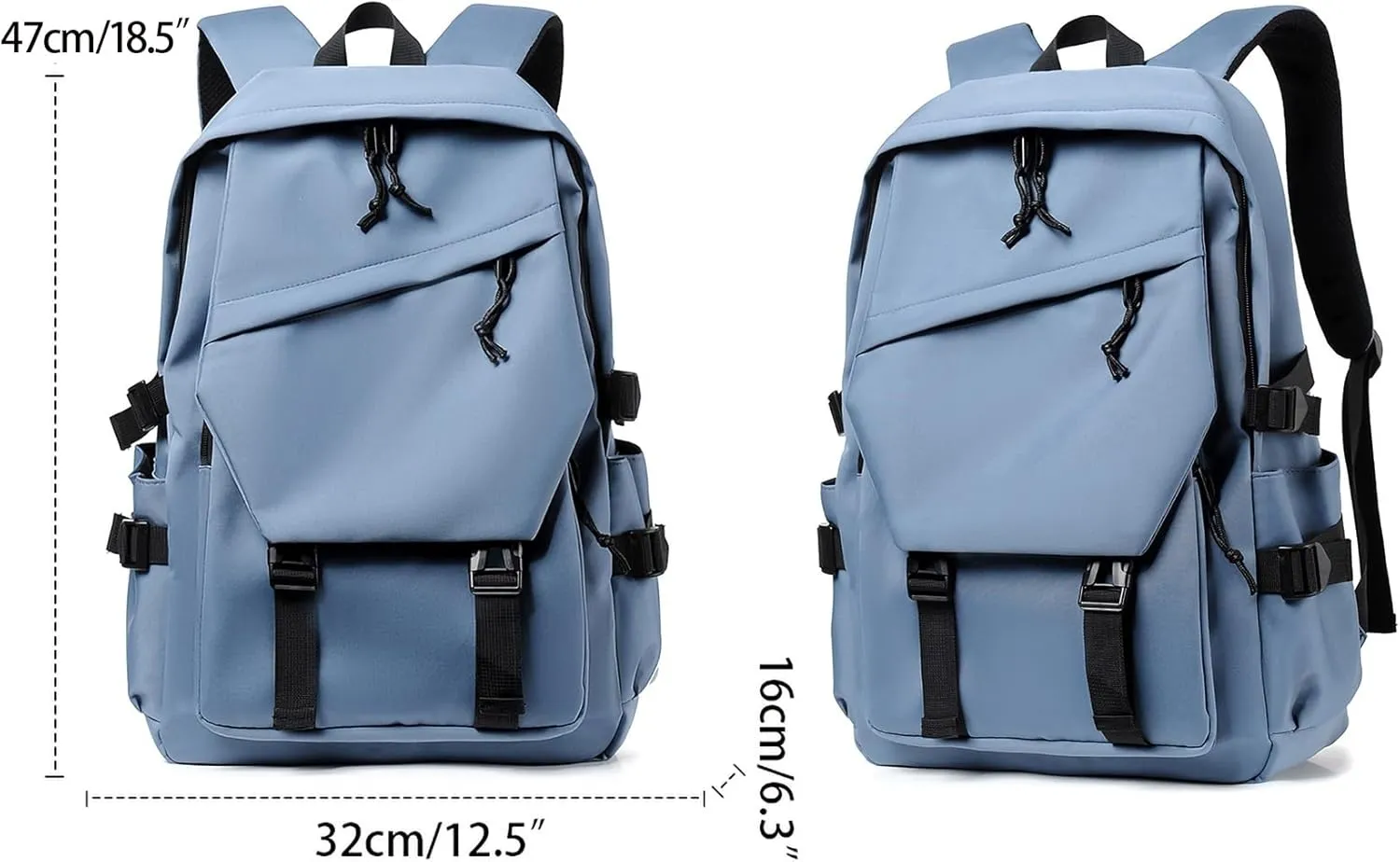 Leisure Backpack, College/University Daypack, Laptop Backpack, Blue