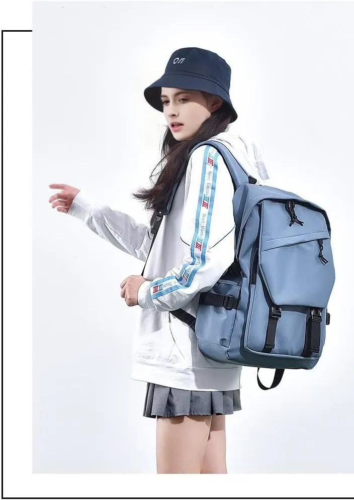 Leisure Backpack, College/University Daypack, Laptop Backpack, Blue