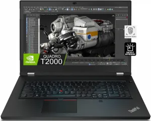 Lenovo Thinkpad P17 Mobile Workstation Laptop (17.3" FHD IPS, Intel 6-Core i7-10750H, 64GB RAM, 2TB SSD, Quadro T2000 4GB Graphics), Backlit KB, Fingerprint, Webcam, Thunderbolt 4, Win11 Pro, Black