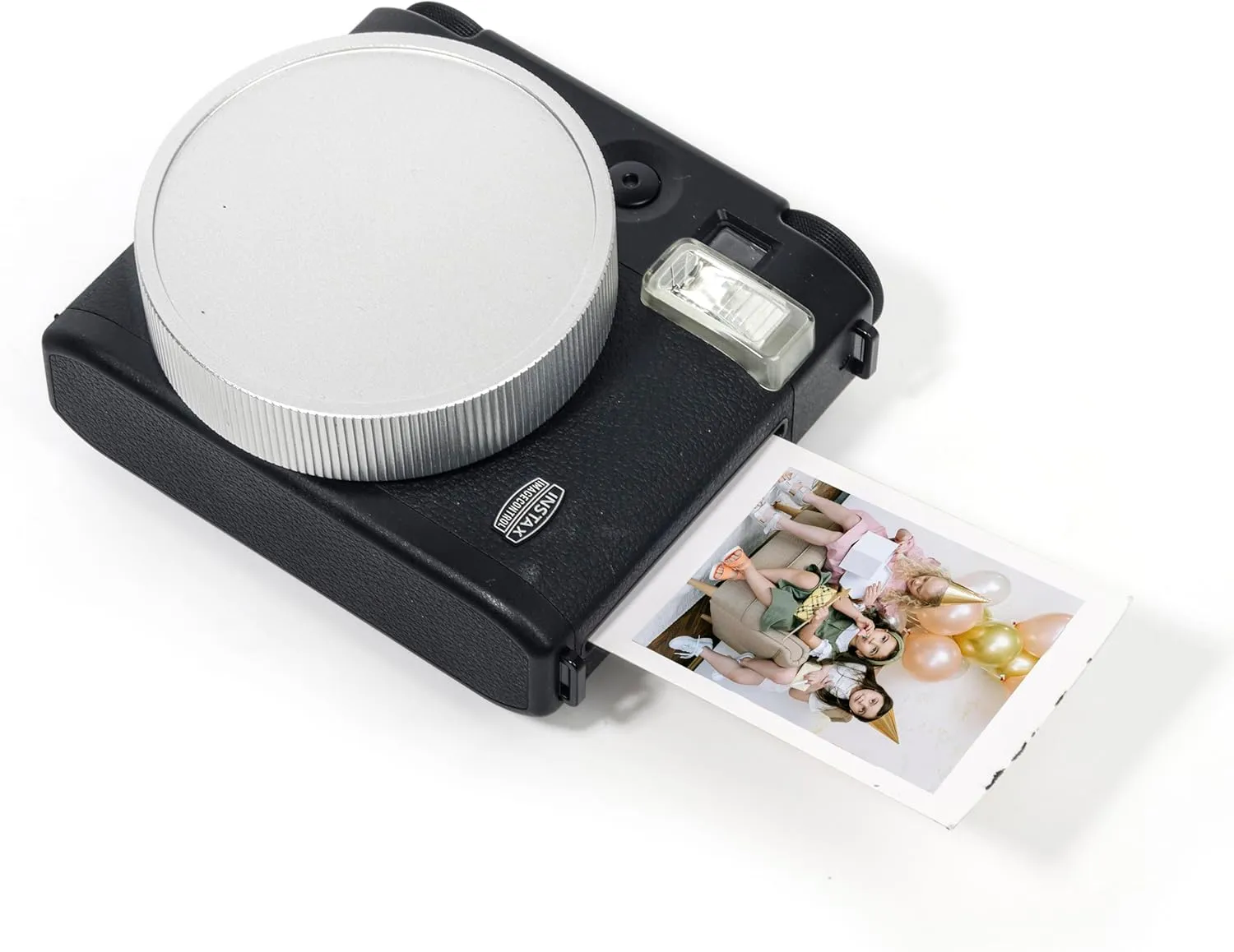Lens Protective Cap Compatible with Fujifilm Instax Mini 99 Instant Camera, Instax Mini 99 Lens Cover, Aluminum Cap with Anti-lost Rope and Dust-Proof Bag - Silver