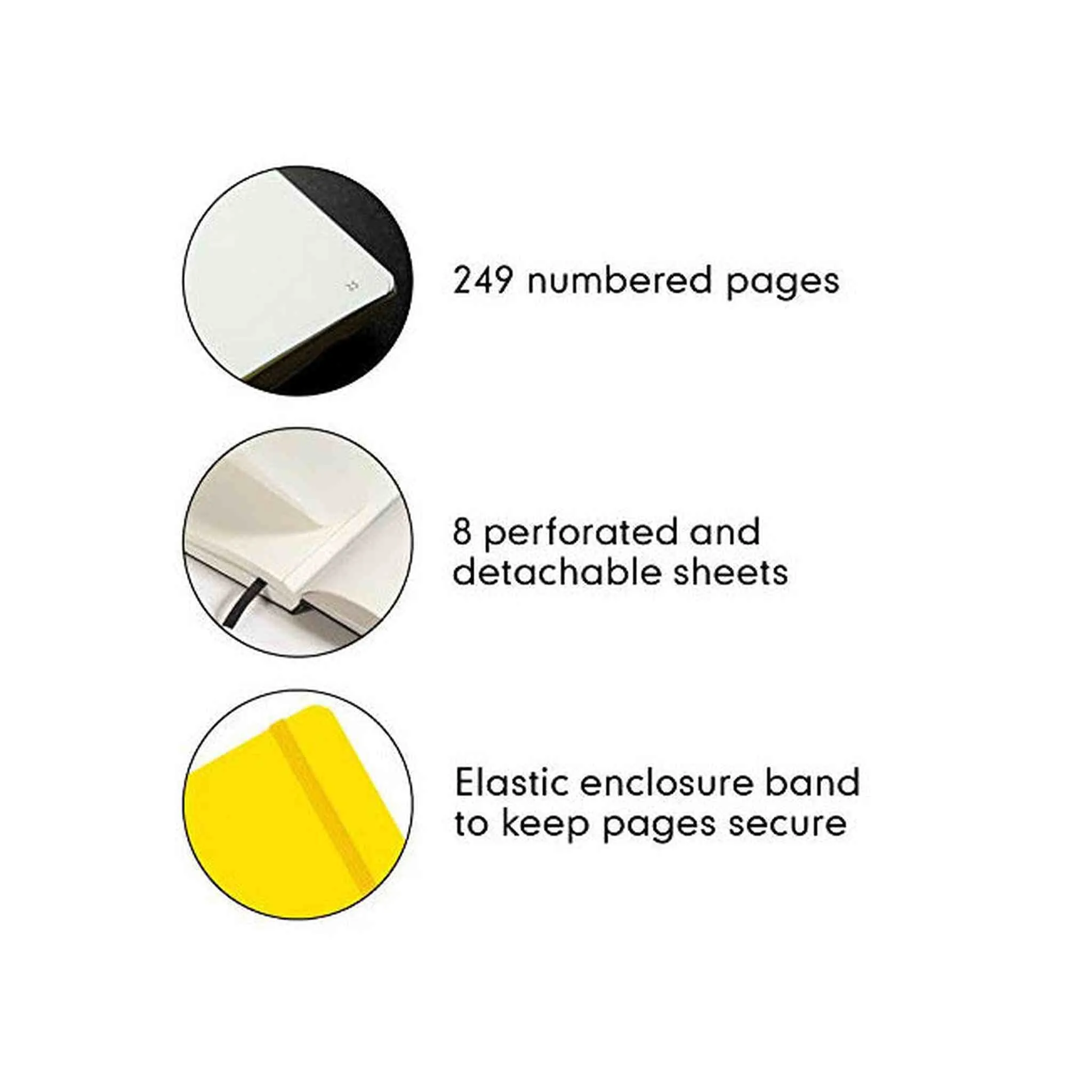 LEUCHTTURM1917 - Medium A5 Plain Hardcover Notebook (Lemon) - 251 Numbered Pages