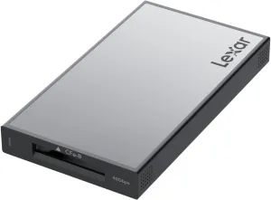 Lexar Professional Workflow CFexpress 4.0 Type B Card Reader, Pairs with Lexar Professional Workflow, USB-C to USB-A Adapter, Compatible with PC, Laptop, Tablet, Smartphone (LPWF740N-6ANGL)