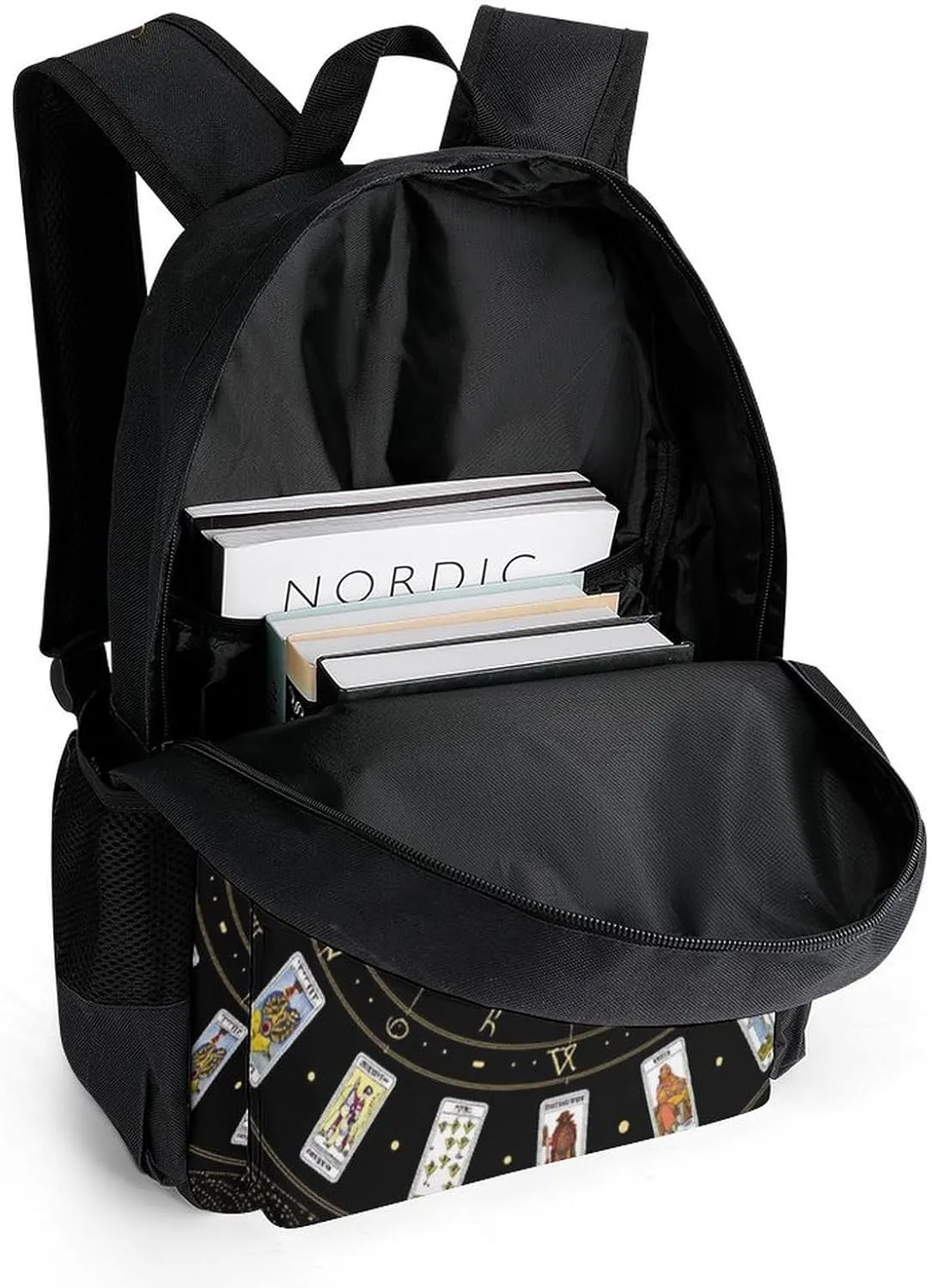 Lightweight Backpack for Gym Travel Bicycle - Big Capacity Multipurpose Anti-Theft Carry On Bag, Astrology Tarot Original Art Travel Hiking Bag & Day Pack