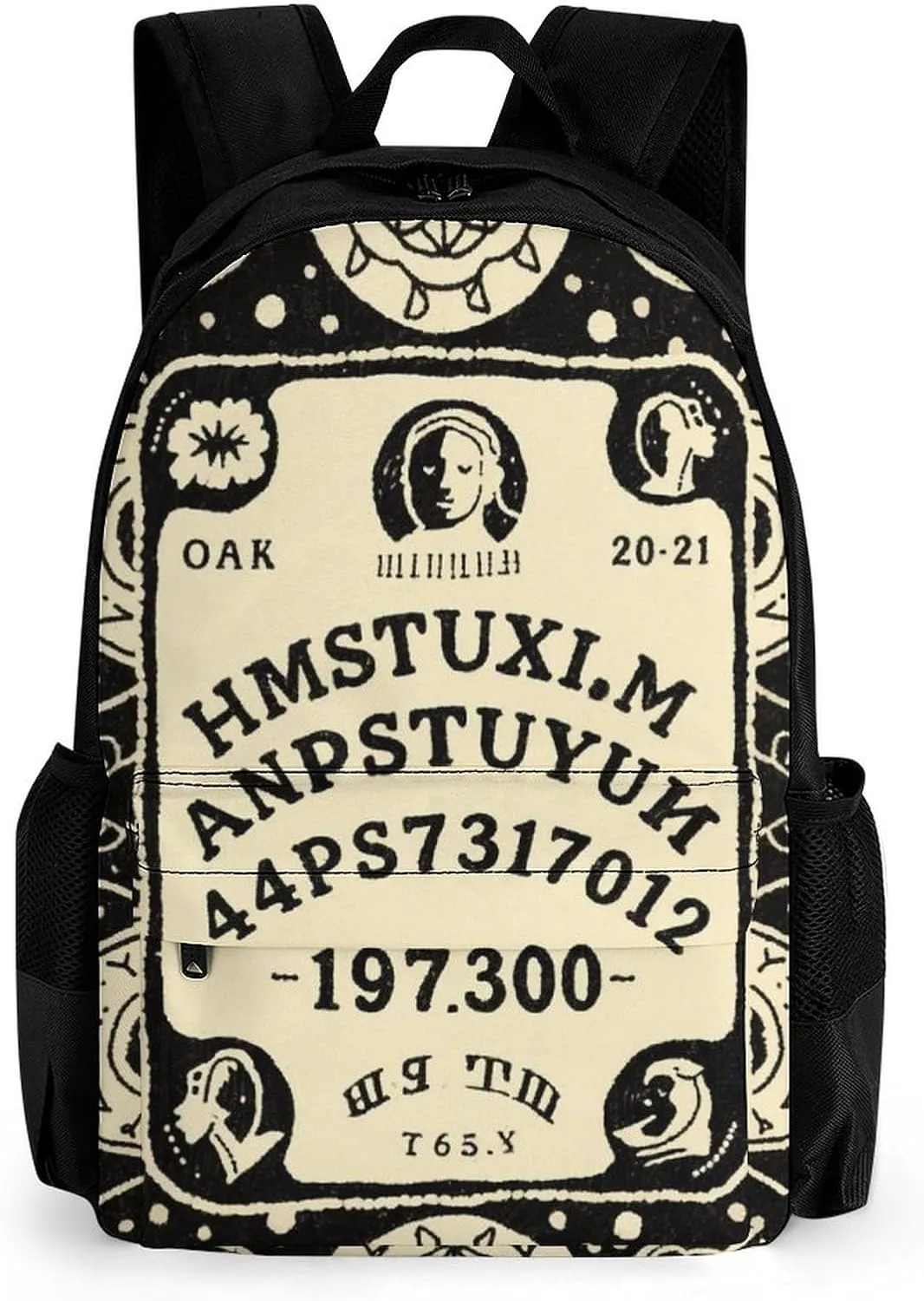 Lightweight Backpack for Gym Travel Bicycle - Big Capacity Multipurpose Anti-Theft Carry On Bag, Magic Spirit Board Witch Art Travel Hiking Bag & Day Pack
