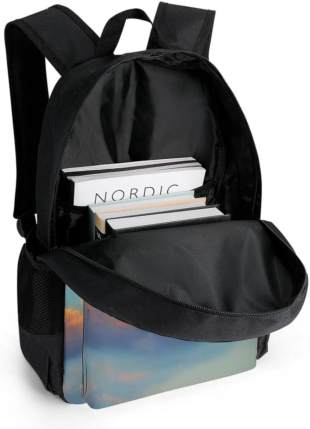 Lightweight Rucksacks for Climbing Outdoors Walking Cycling - Large Capacity Anti-Theft Multipurpose Carry On Bag, Cool Lion Space Universe Surreal Style Art Camping Outdoor Backpack