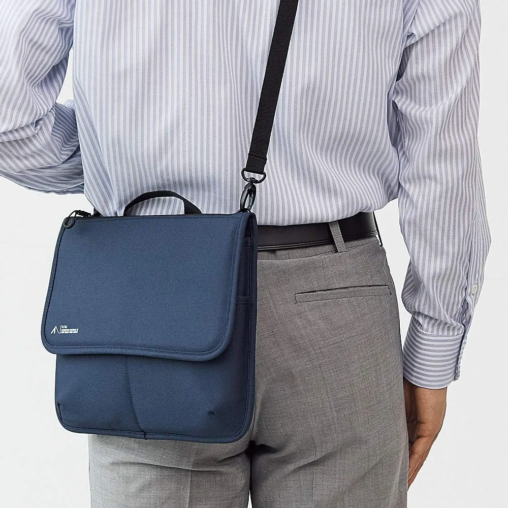 LIHIT LAB Laptop Sleeve with Pockets, 14.2 x 1 x 11.5, Navy Blue (A7768-11)