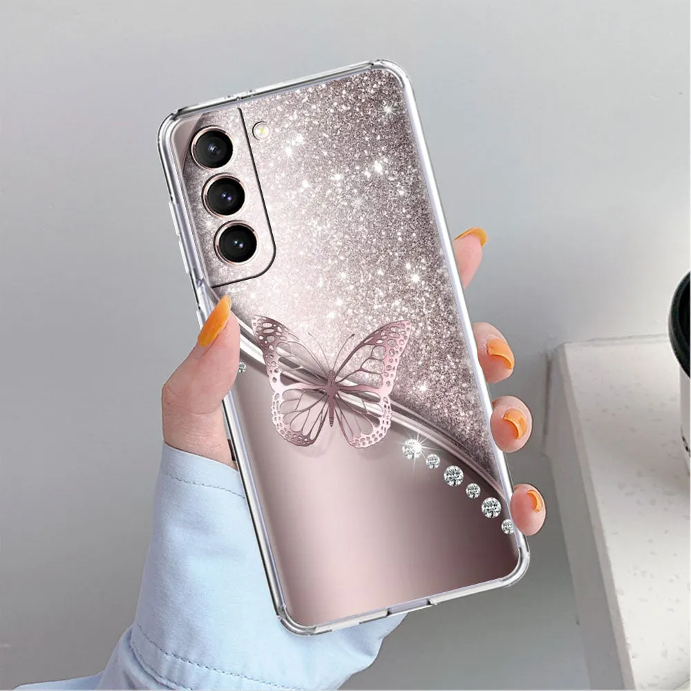 Love Bow Floral Clear Case For Samsung Galaxy