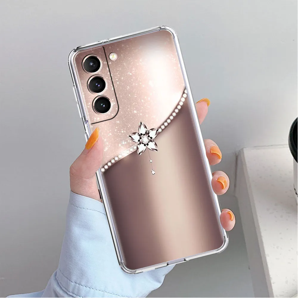 Love Bow Floral Clear Case For Samsung Galaxy