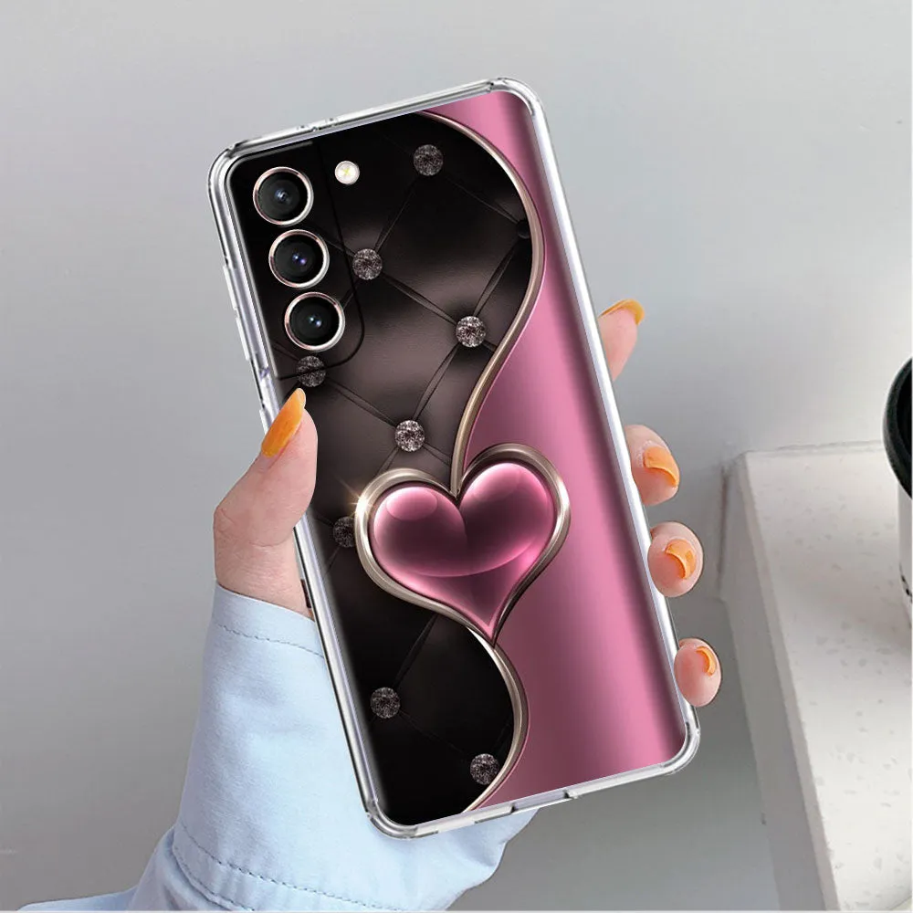 Love Bow Floral Clear Case For Samsung Galaxy
