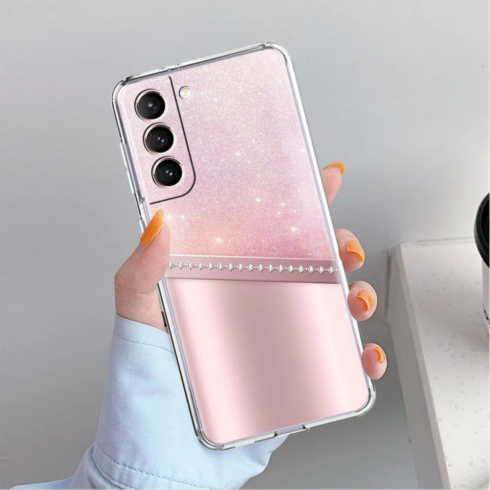 Love Bow Floral Clear Case For Samsung Galaxy