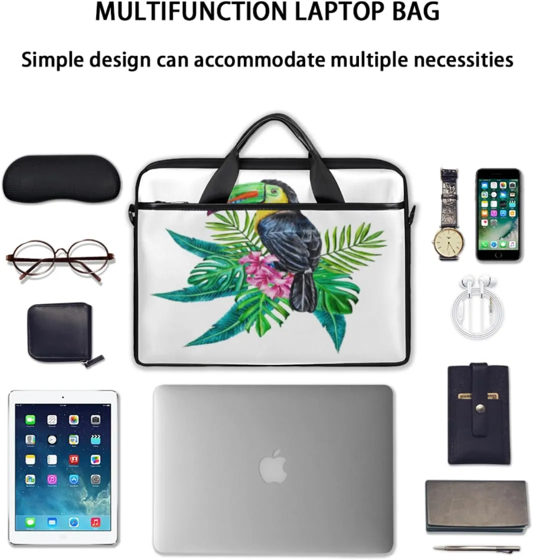 Love Penguin Laptop Bag for Men Women 13-15 Inch Case Bags Sleeve Shoulder with Anti Slip Removable The Pad Straps