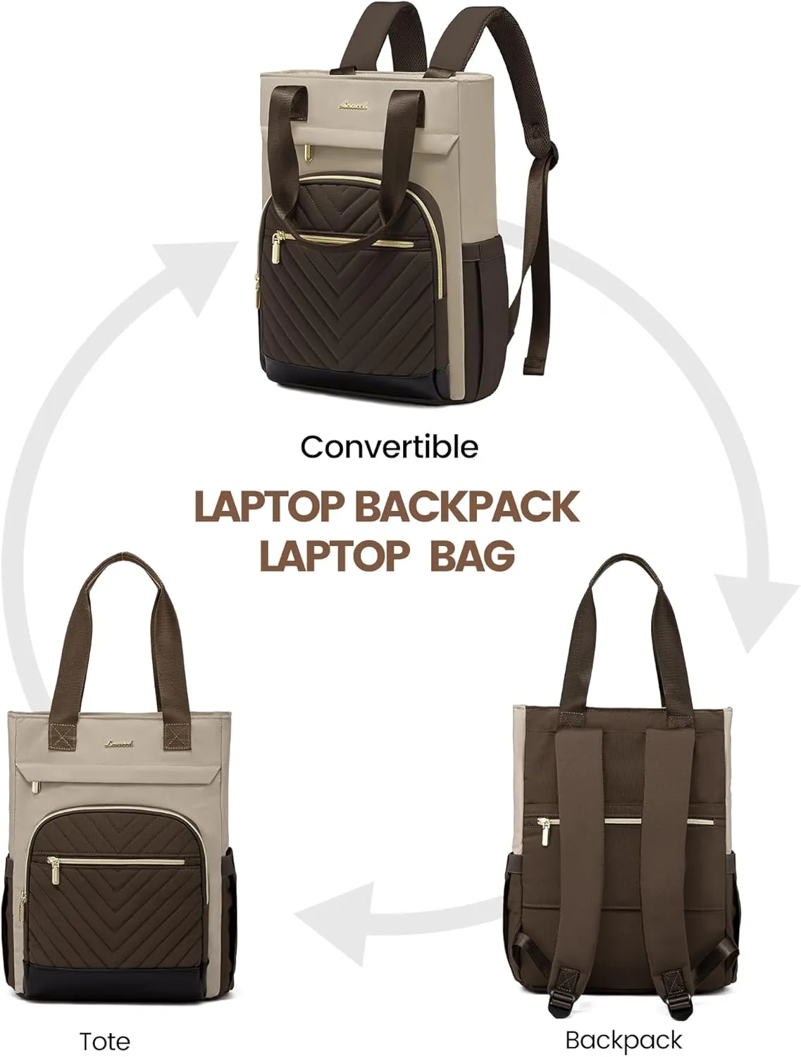 LOVEVOOK Laptop Backpack for Women, 15.6 Inch Work Laptop Bag Teacher Nurse Backpack, Wide Open Travel Tote Backpack Purse Business Computer Daypack