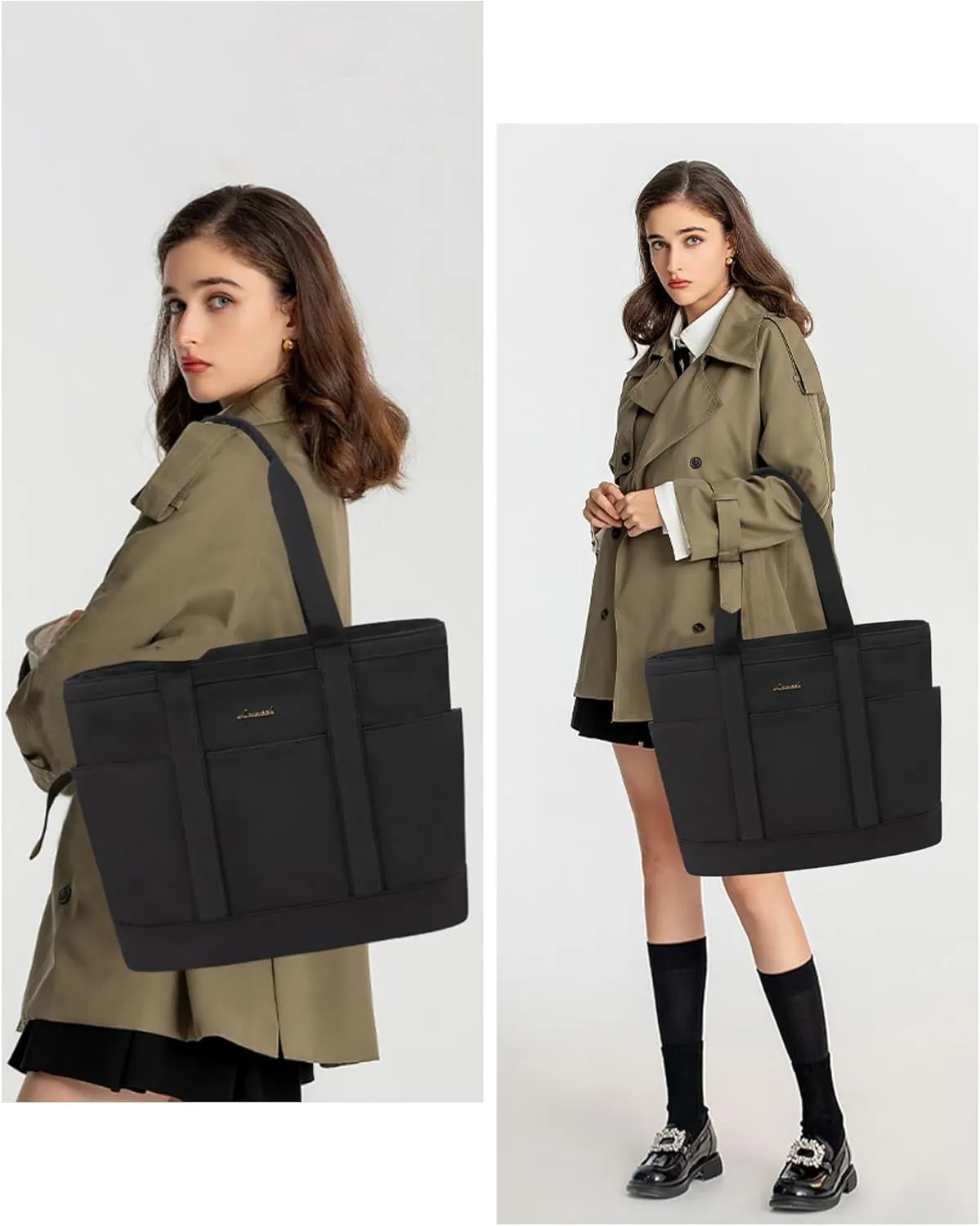 LOVEVOOK Tote Bag for Women - Lightweight Work Bag with 15.6 Inch Laptop Space