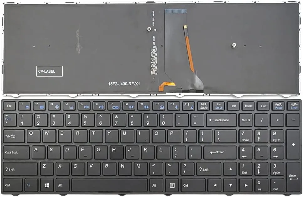 LPH Replacement US Backlit Keyboard for Clevo NB50TJ1 NB50TK1 NB50TL NB50TZ NB55TJ1 NB55TK1 Laptop