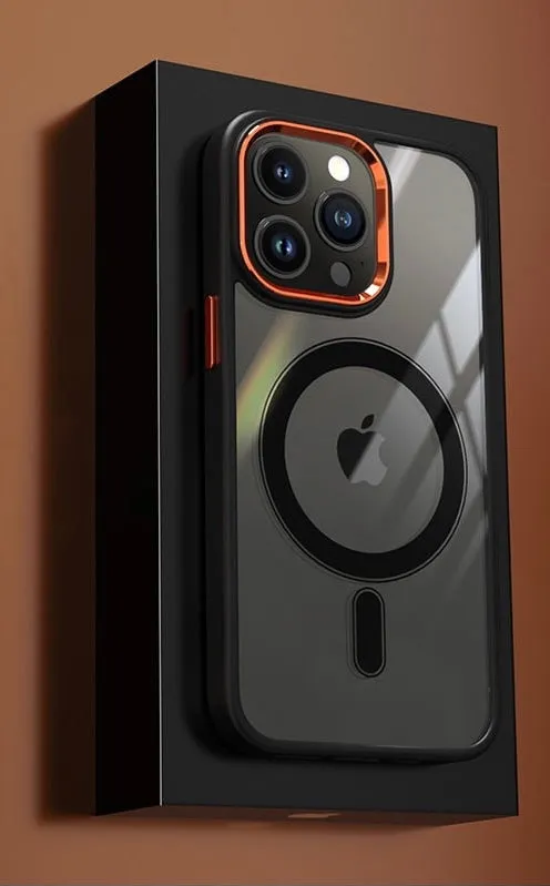 Luxury Shockproof Armor Magsafe Clear Case For iPhone