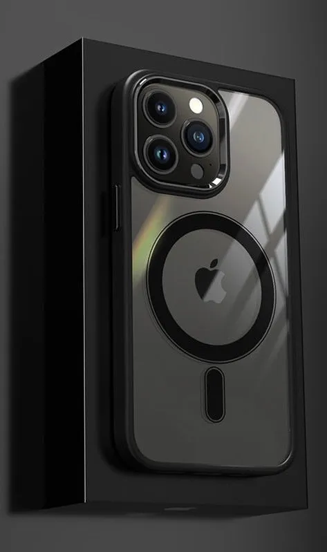 Luxury Shockproof Armor Magsafe Clear Case For iPhone
