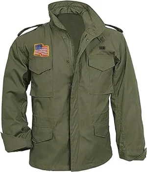 M65 Field Jacket Military Olive Green US Vintage Army Jacket For Men's | John First Cotton Blood Jackets