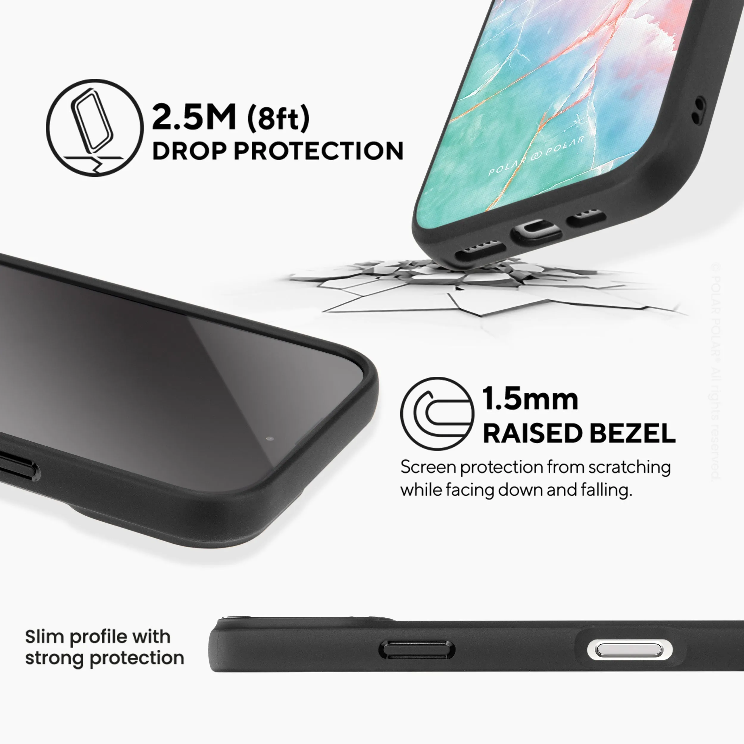 Magic Heaven - iPhone 16 Pro Frosted Black Bumper MagSafe Case