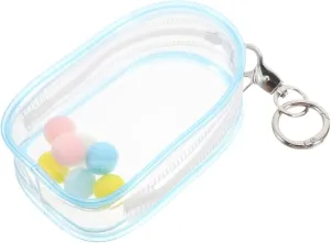 MAGICLULU 1Set Portable Clear Display Bag for Collectible Dolls Dustproof Organizer with Unique Closure for Mini Figures Keychain Charms and More for Safe Storage and Travel