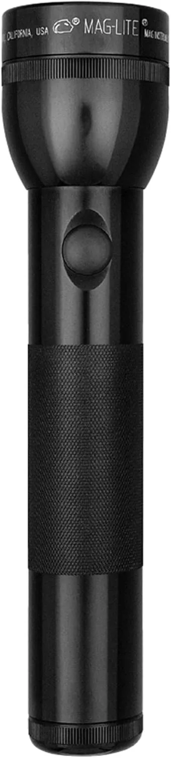 Maglite Heavy-Duty Incandescent 2-Cell D Flashlight, Black