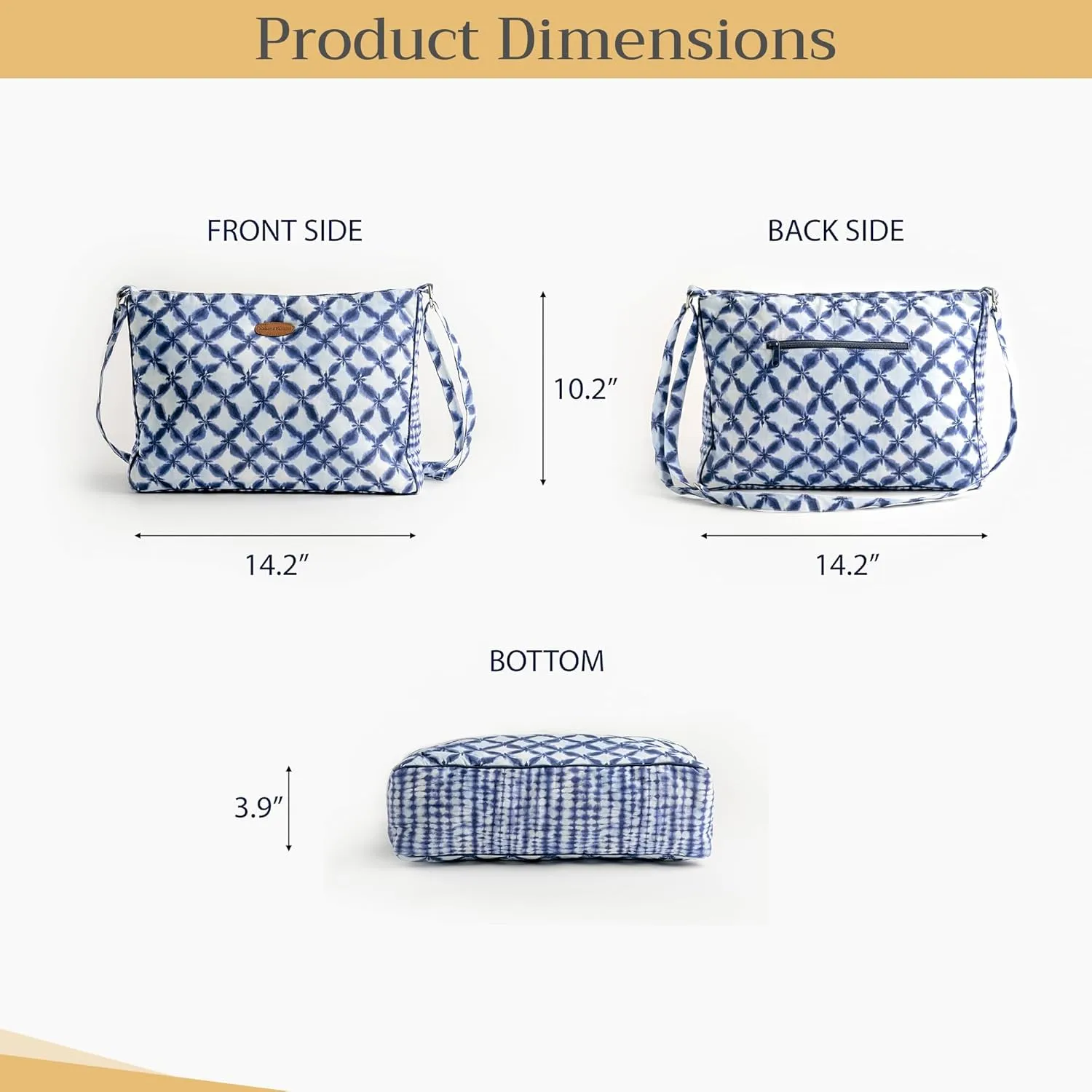 Maison d' Hermine Hand Bags for Women Cotton Shoulder Bag for Shopping Travel Everyday Use Cross Body Tote purse Sling Bag