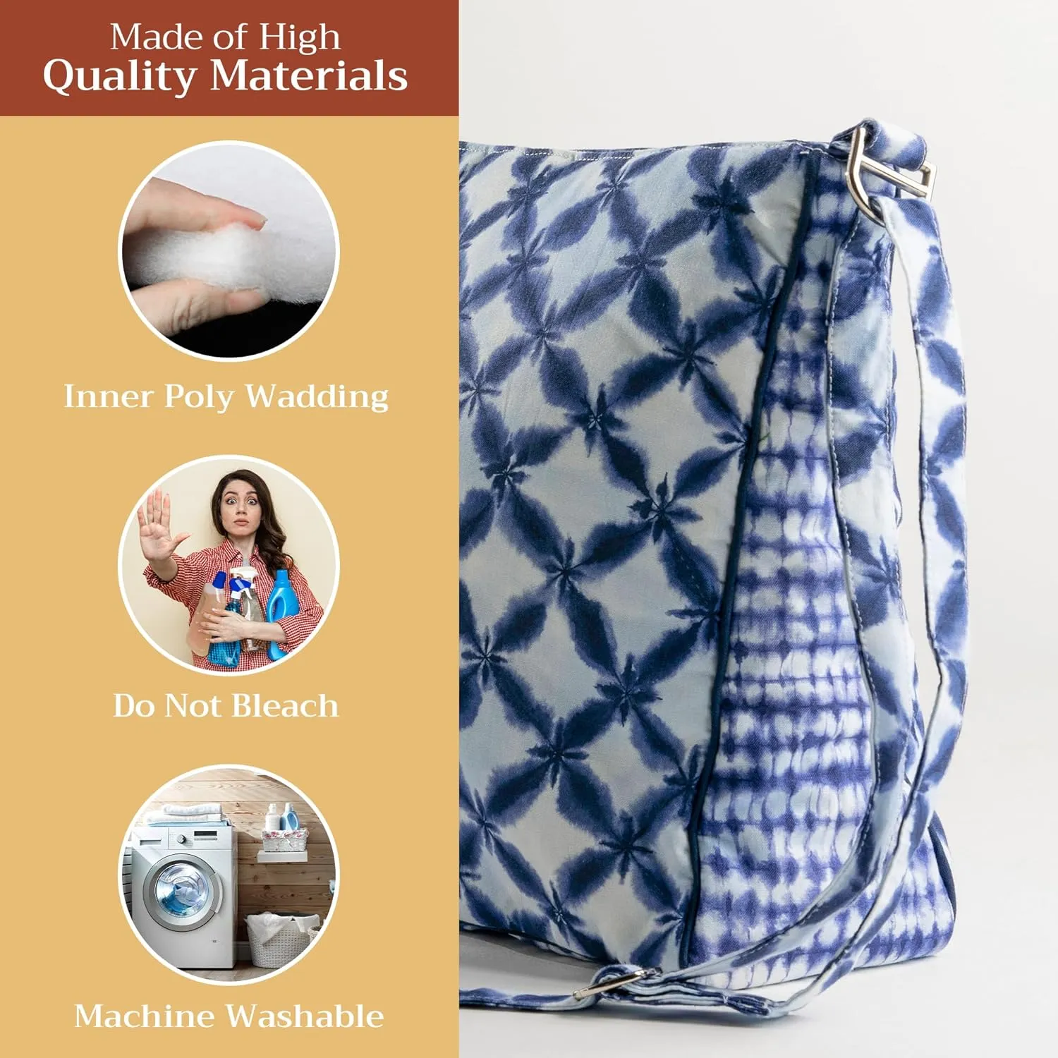 Maison d' Hermine Hand Bags for Women Cotton Shoulder Bag for Shopping Travel Everyday Use Cross Body Tote purse Sling Bag