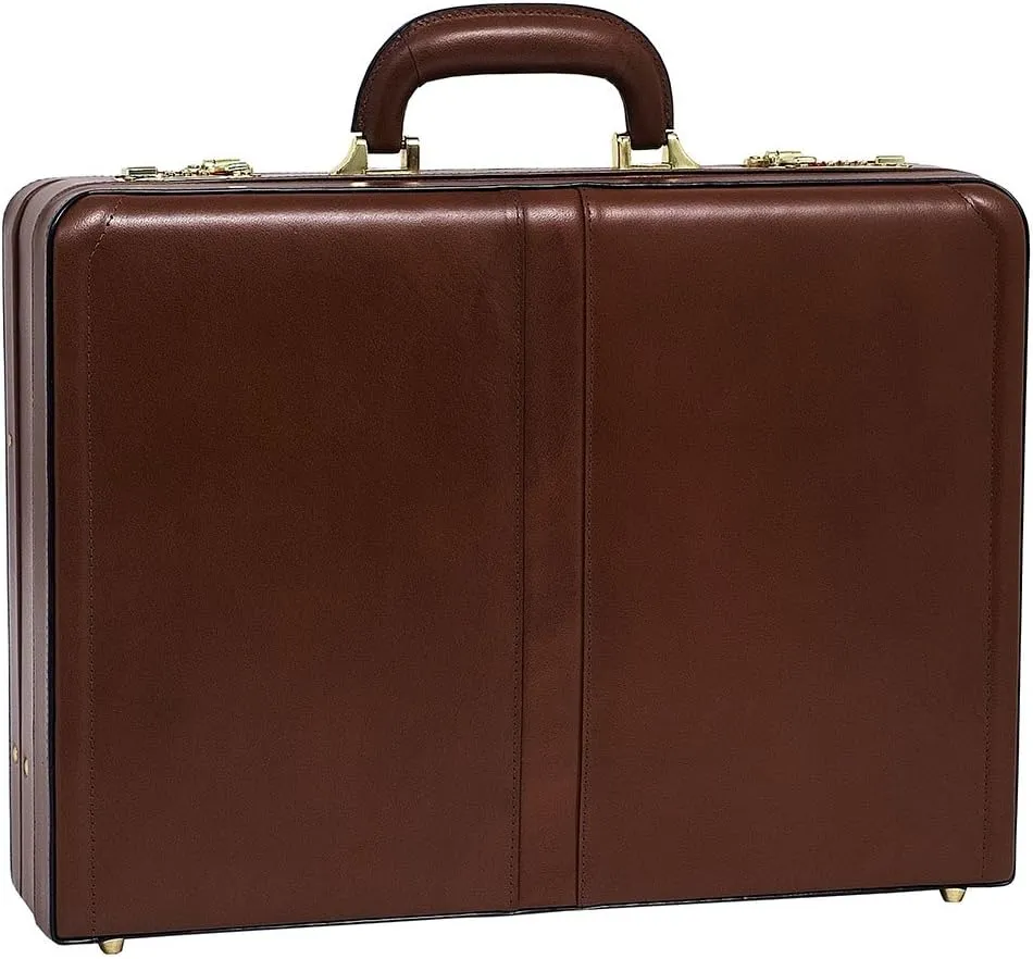 McKlein Leather 4.5" Expandable Attaché Briefcase- HARPER