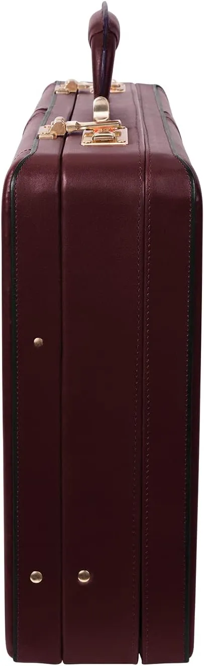 McKlein Leather 4.5" Expandable Attaché Briefcase- HARPER