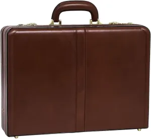 McKlein Leather 4.5" Expandable Attaché Briefcase- HARPER