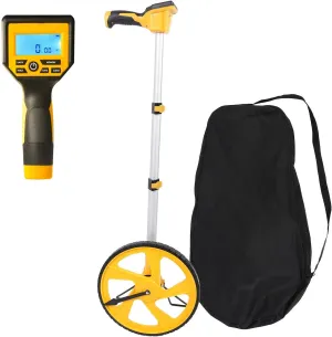 Measuring Meter Wheel, Wheel Measuring Tool, Backlit Display Digital Measure Wheel with Carrying Bag