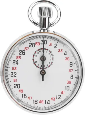 Mechanical Stopwatch Handheld Large Display Stainless Steel Stop Watch for Sports Fitness Referees
