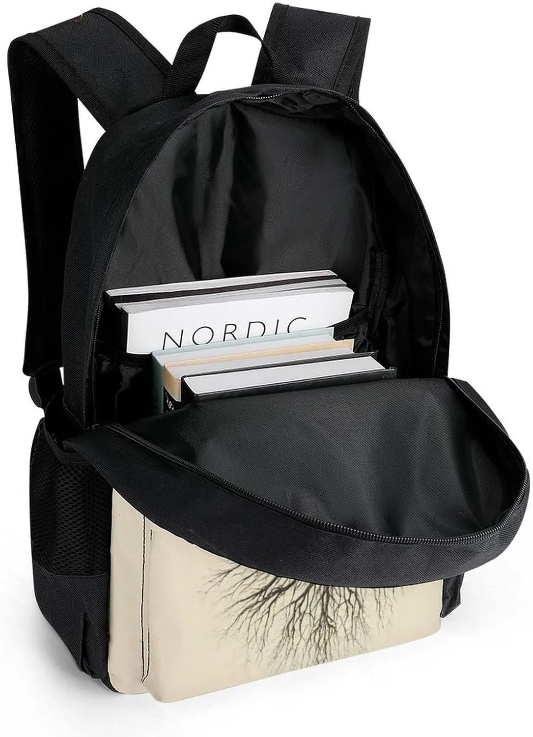 Men Women Polyester Dna Tree Of Life Daypack Big Capacity Shoulder Bag With Smooth Zippers for Hiking Work Walking Cycling