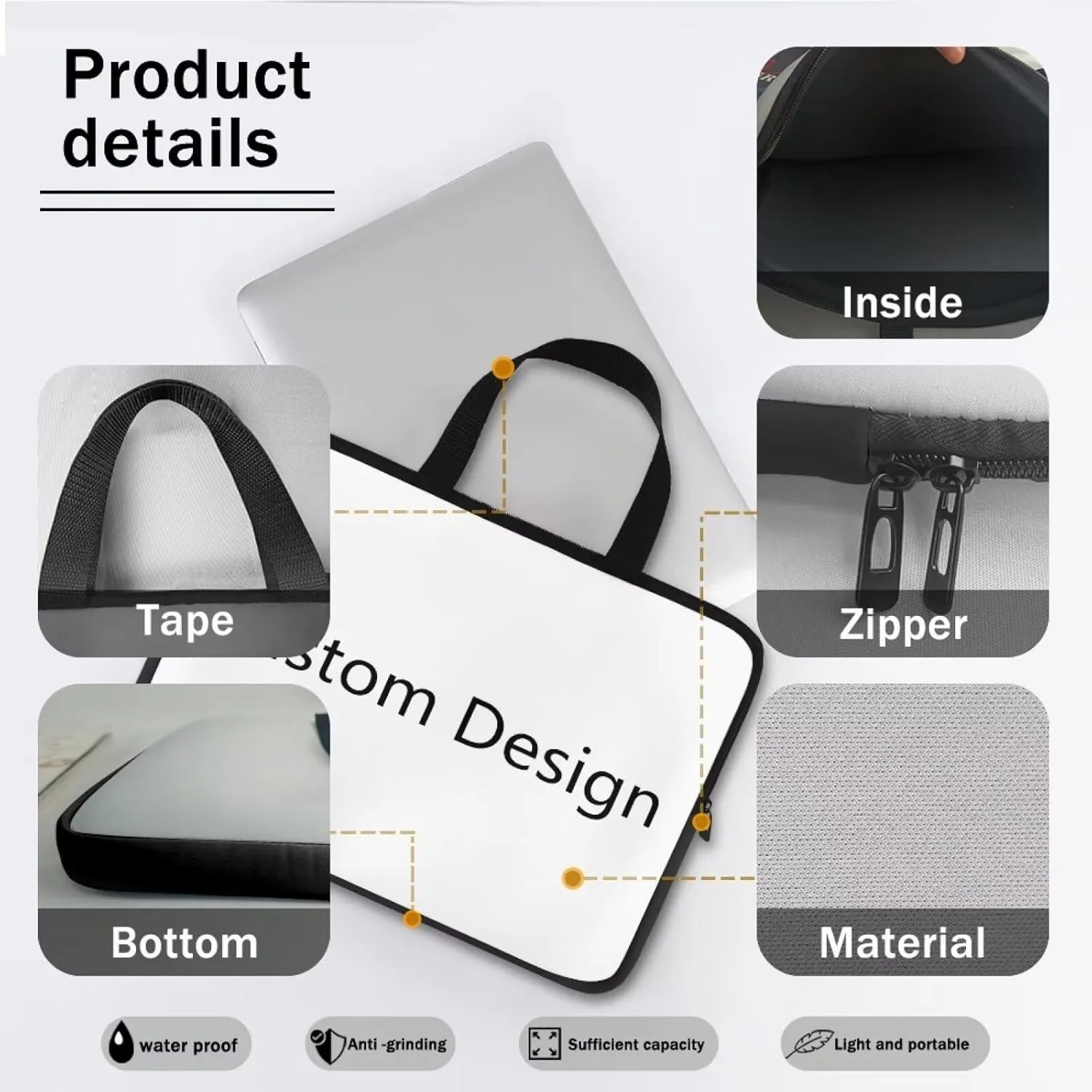 Mens Laptop Bag 17 Inch Laptop Sleeve Case 15.6Inch Laptop Tote Bag for Women Travel Laptop Bag 14Inch