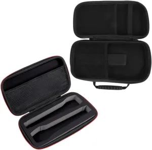 Microphone Bags Cases 2pcs Microphone Storage Case Microphones Pouch Hard Case Portable Microphone Bag Shockproof Vocal Microphone Protector Mic Outdoor Travel Cases Black