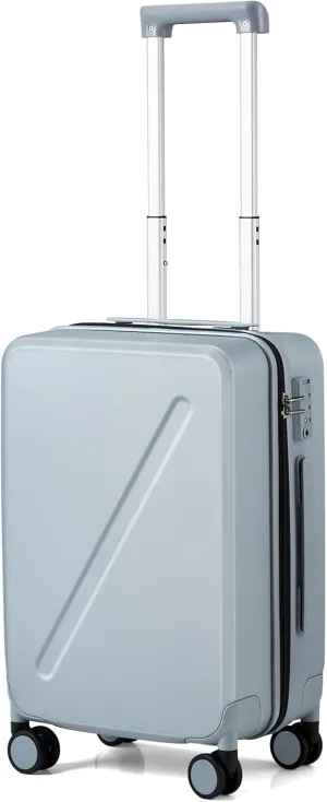 MILADA Luggage Carry On Luggage 22x14x9 Airline Approved 20 Inch Carry On Suitcase Hard Shell Suitcases with Wheels Carry on Bag Travel Luggage with TSA Lock,Grey