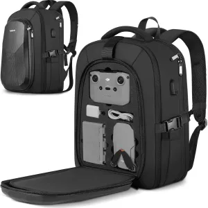 Mini 4K Case, Large Capacity Mini 2 SE Backpack for DJI RC N1 Controller, Sturdy Travel Drone Bag Fits 15.6 Inch Laptop and Fly More Combo, Waterproof RC N1 Carrying Case for DJI Accessories