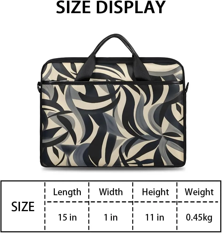 Modern Geometric 15 Inch Laptop Bag Laptop Shoulder Bag Computer Cases for Laptops or Tablets