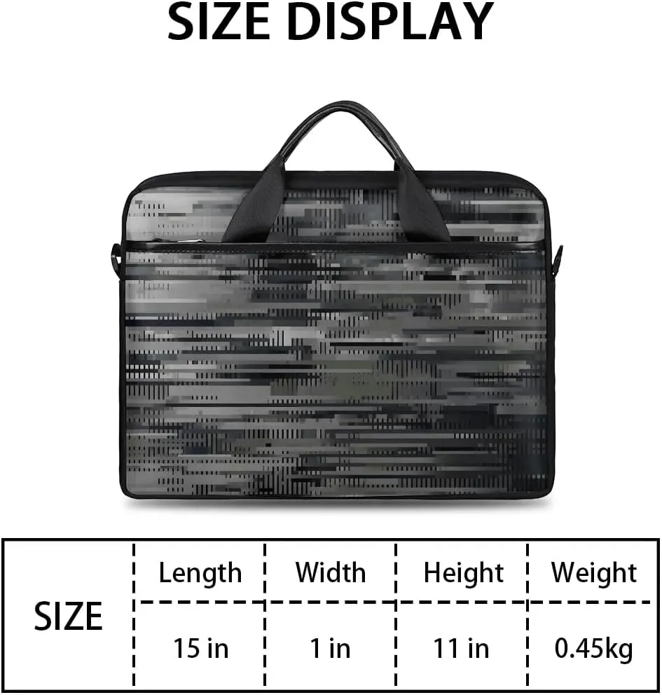 Modern Geometric 15 Inch Laptop Bag Laptop Shoulder Bag Computer Cases for Laptops or Tablets