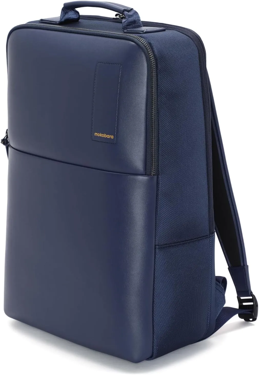 MOKOBARA Unisex-Adult The Backpack Pro Blue Vegan Leather Water Resistant Laptop 15.6Laptop Compartment Work Backpack 21L 2022 - Model One Size Medium Deep Dive