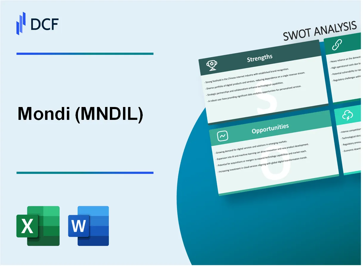 Mondi plc (MNDI.L): SWOT Analysis