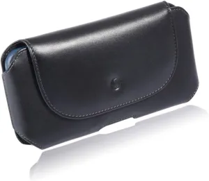 monsoon [Mohawk] Genuine Leather Case Holster with Belt Clip for for iPhone 14 / iPhone 14 PRO/iPhone 13/13 PRO / 12/12 PRO / 11 - fits 6.1" iPhone with Slim-Medium Case