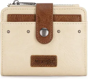 Montana West X Wrangler Wallet Women's Wallets, Card Cases & Money Organizers Bifold Credit Card Wallet RFID Blocking Women's Wallets Ladies Wallett with Removable ID Window